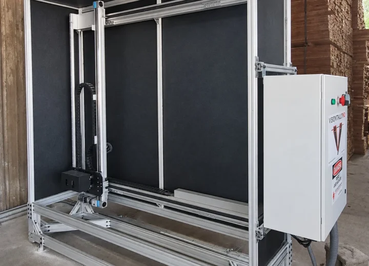 Complete VisionTallyHD scanner tower for the jagged end of a lumber bundle